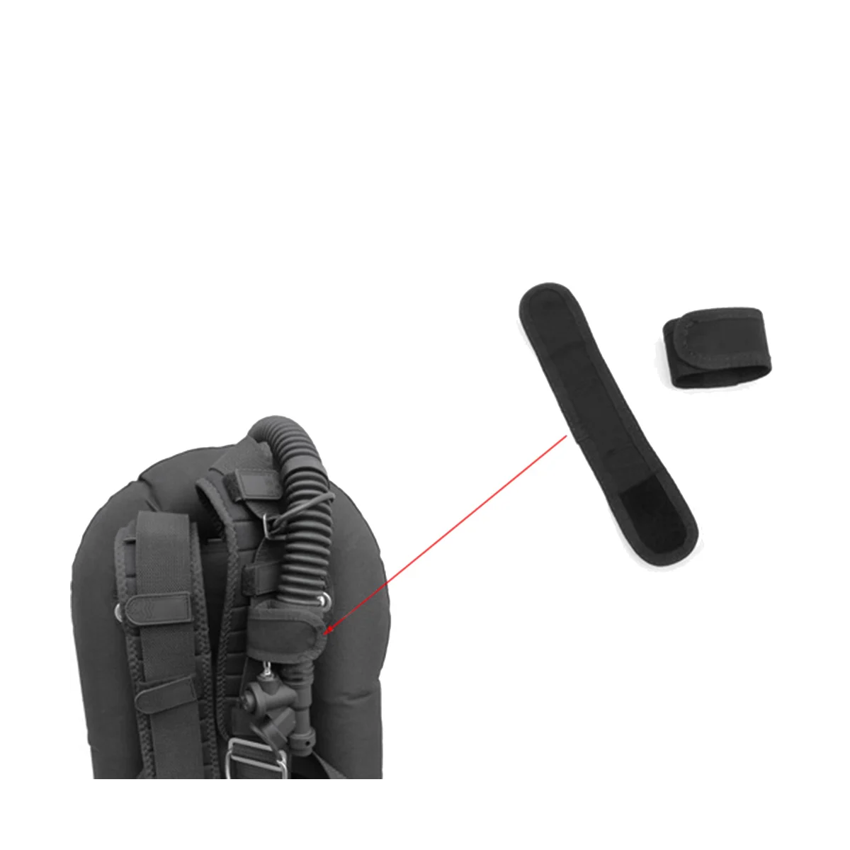 

Подводная Съемная площадка для подводного плавания BCD эполета держатель для дыхательных путей аксессуары для подводного плавания BCD