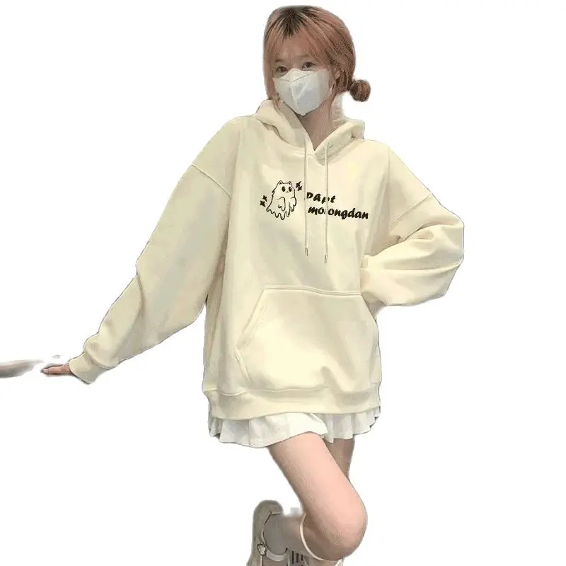 Thick money Kawaii new casual women Sweatshirt woman Hoodies female Lady