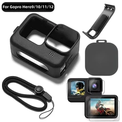 Durable Silicone Case with Tempered Glass Screen Protector and Lens Cap Cover - Set 3