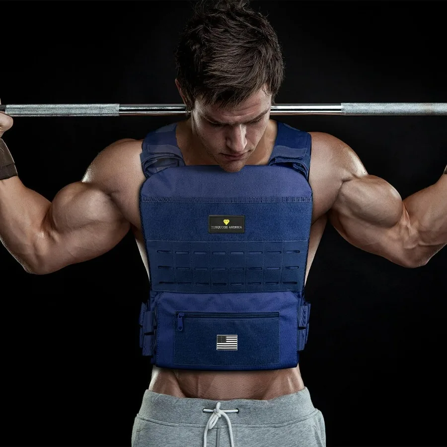 Adjustable Weighted Vest – Tactical Weight Vest for Men & Women, Perfect for Running, Rucking, Murph Workouts, & Strength Traini