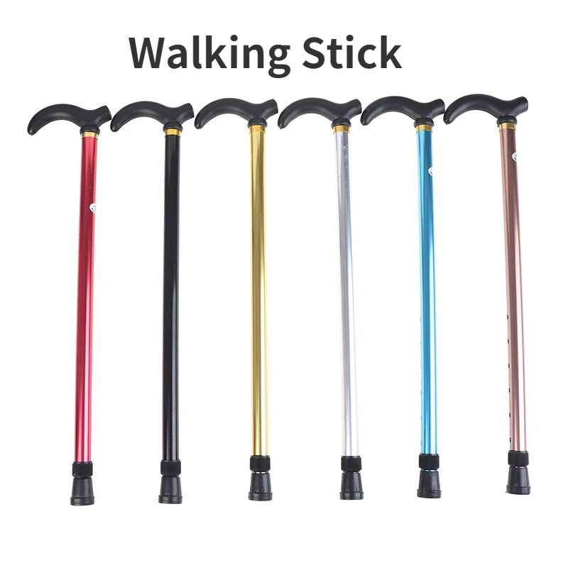 High Quality Adjustable Walking Stick 2 Section Stable Anti Skid Crutch