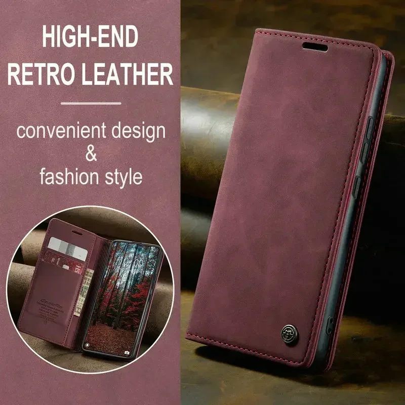 Luxury Leather Magnetic Book Case