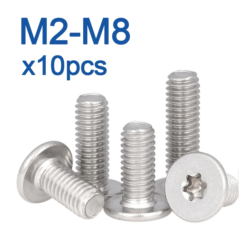 50/20/10/5pcs M1.6 M2 M2.5 M3 M4 M5 M6 GB2673 Nero A2