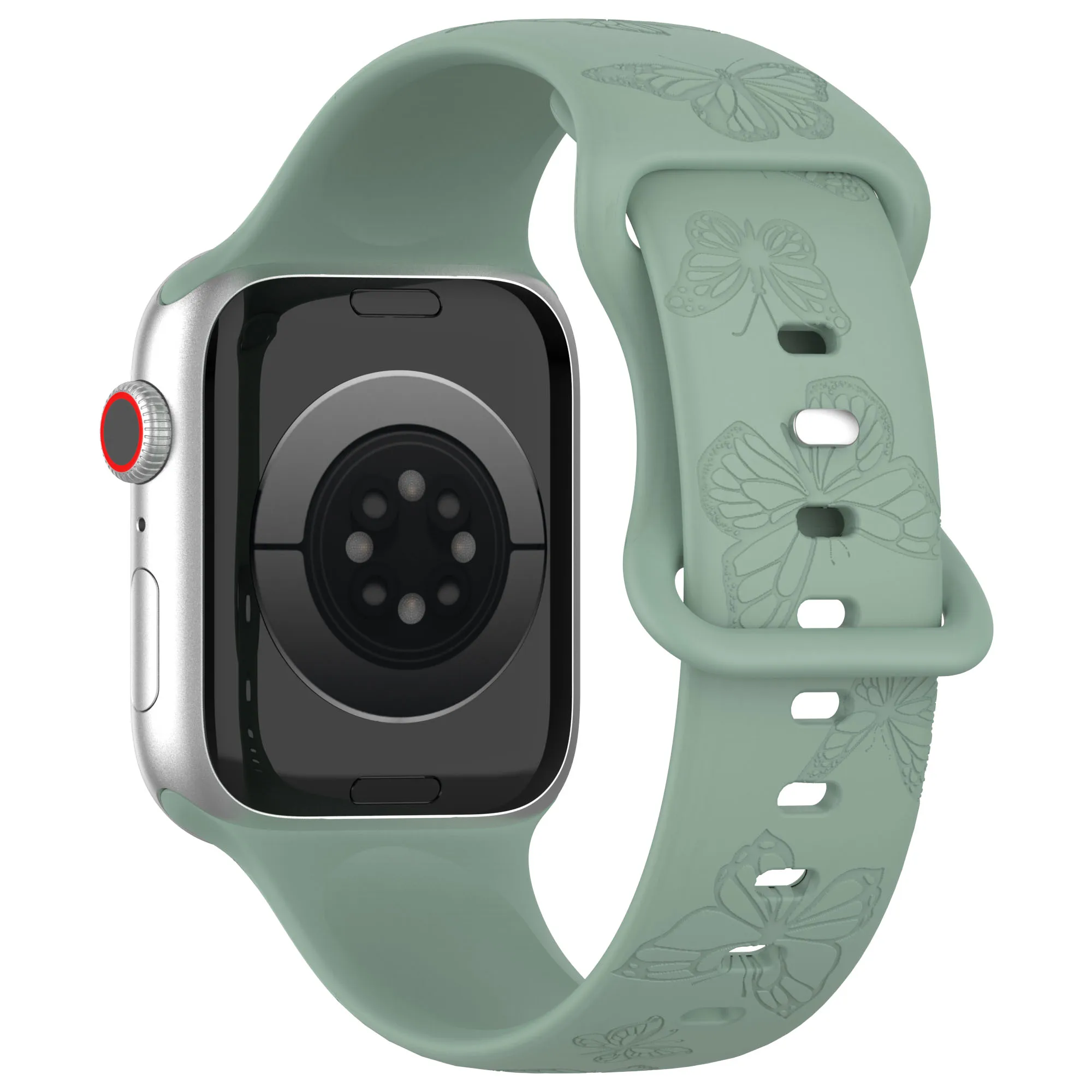 Premium Soft Silicone Watch Strap with Pattern Design