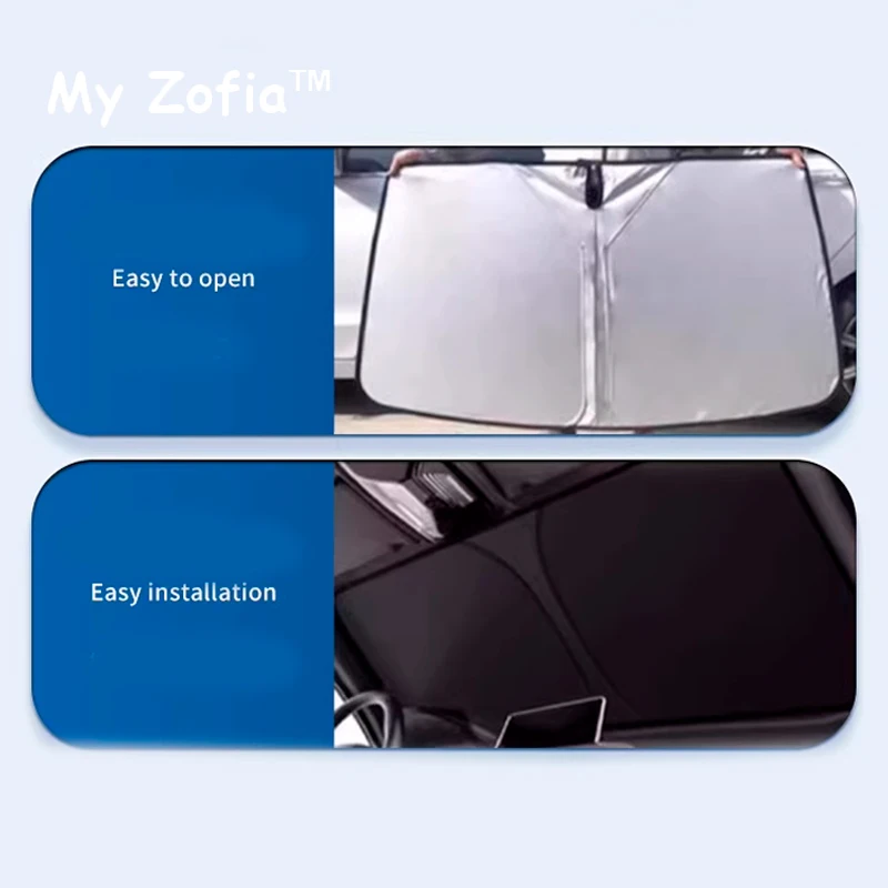 Windshield Sunshade Car Sunshade Windshield Sun Shade For Chery JAECOO J7 2025 Car Front Windshield Sunshade Cover Anti UV Protection Accessories