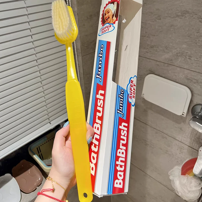 Vibrant Extra-Long Toothbrush for Deep Cleaning and Oral Care