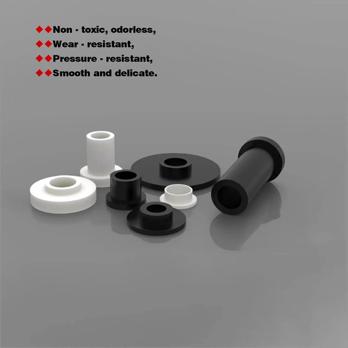 T-Shaped Nylon Washer / Plastic Concave Convex Step Washer Insulating Bush
