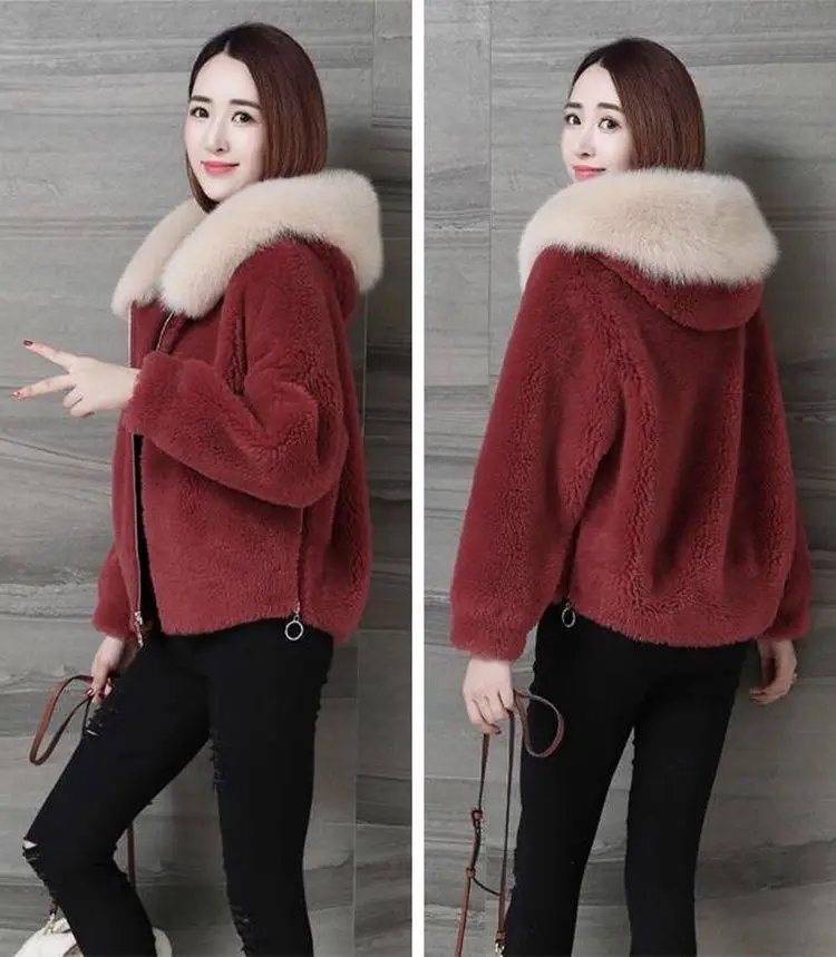 Women Faux Fur Coat Imitation Fox Plush Jacket 2024 Winter Fashion Casual Jacket Women Short Women's Clothing Winter Coat