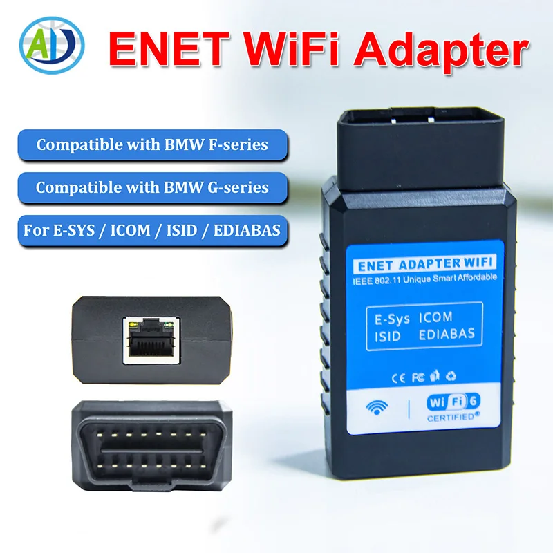 ENET アダプター WiFi ワイヤレス BMW F/G用 シリーズ OBD2 診断