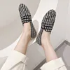 TRAF Woman New Knit Woven Flats Shoes Chic Round Toe Soft Sole Anti Slip Casual Bean Shoes 2024 Autumn Ladies Loafers Flat Shoes 4