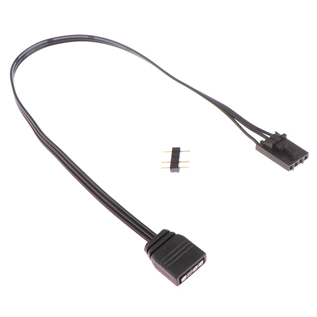 1pcs Premium Quality For Corsair Rgb To Standard Argb 3-pin 5v 25cm Adapter  Connector - Pc Hardware Cables & Adapters - AliExpress