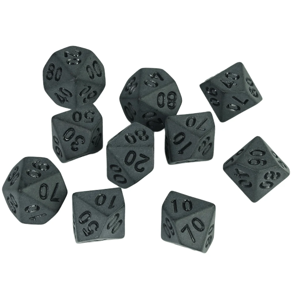 Polyhedral Dice Set 10pcs D4-D20 Multi Sides Games Dices for Table Board Role Playing Game