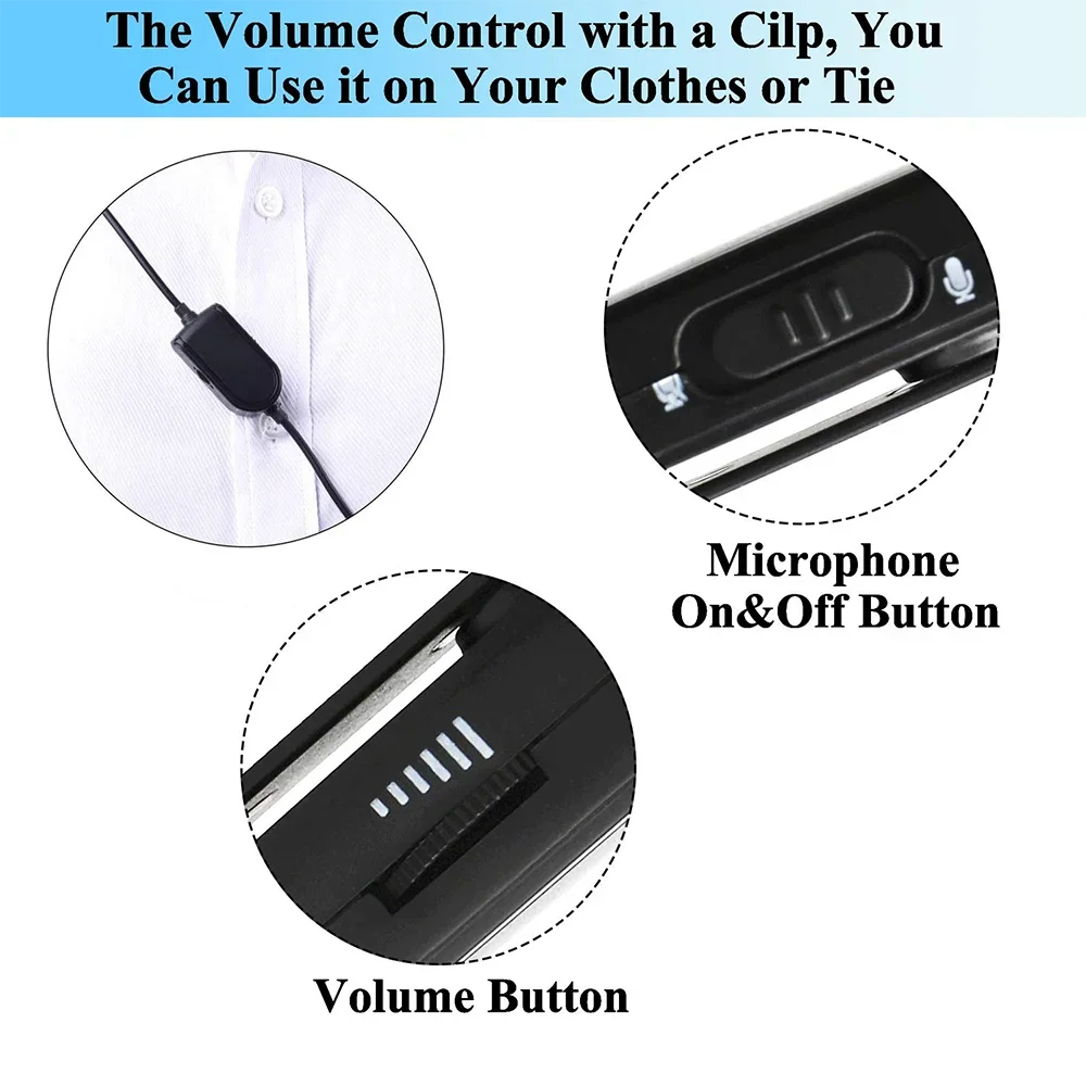 Replacement Audio Extension Cable Cord Inline Mute Volume Control with Microphone for Astro A10 A40TR A40 TR Headsets Xbox PS4