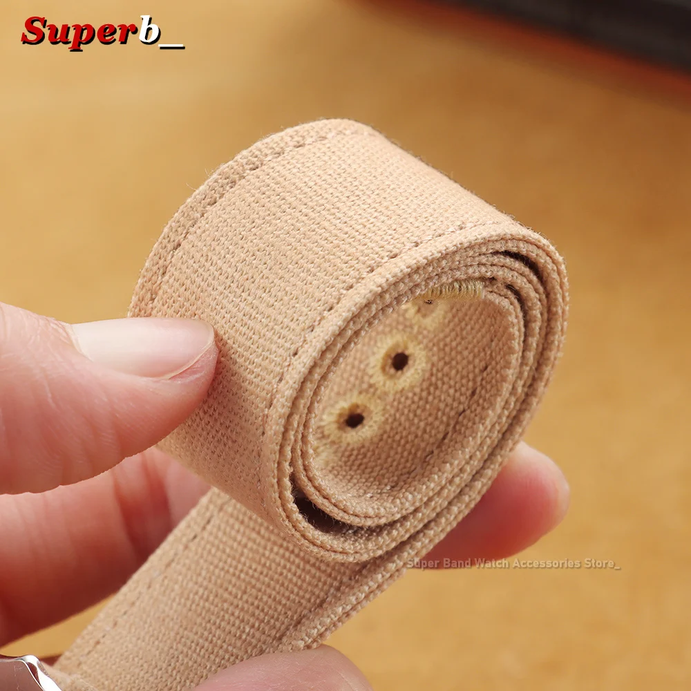 Durable High-Density Nylon Watch Strap with Soft Ribbed Design