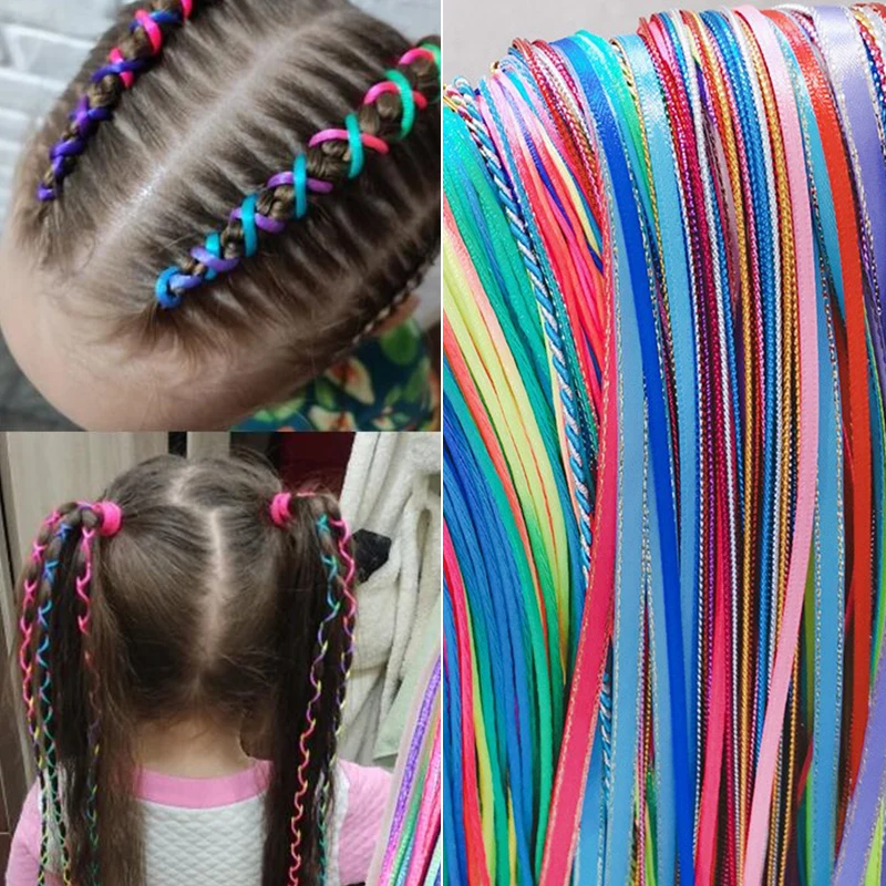 30PcBraidHairColorRopeTieHairWomenDirtyBraidHairRopeHipHop