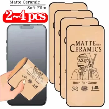 Proteggi schermo in ceramica per iPhone 17 16 15 14 13 Pro Max Pellicola in ceramica opaca per iPhone 11 12 17 Pro Pellicola morbida non in vetro