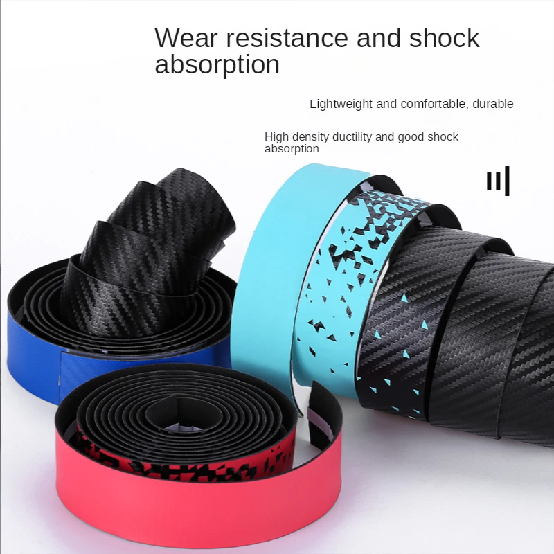Soft Road Bike Bicycle Handlebar Cork EVA PU Bar Tape Professional Cycling Damping Anti-Vibration Wrap 2 Bar Plug