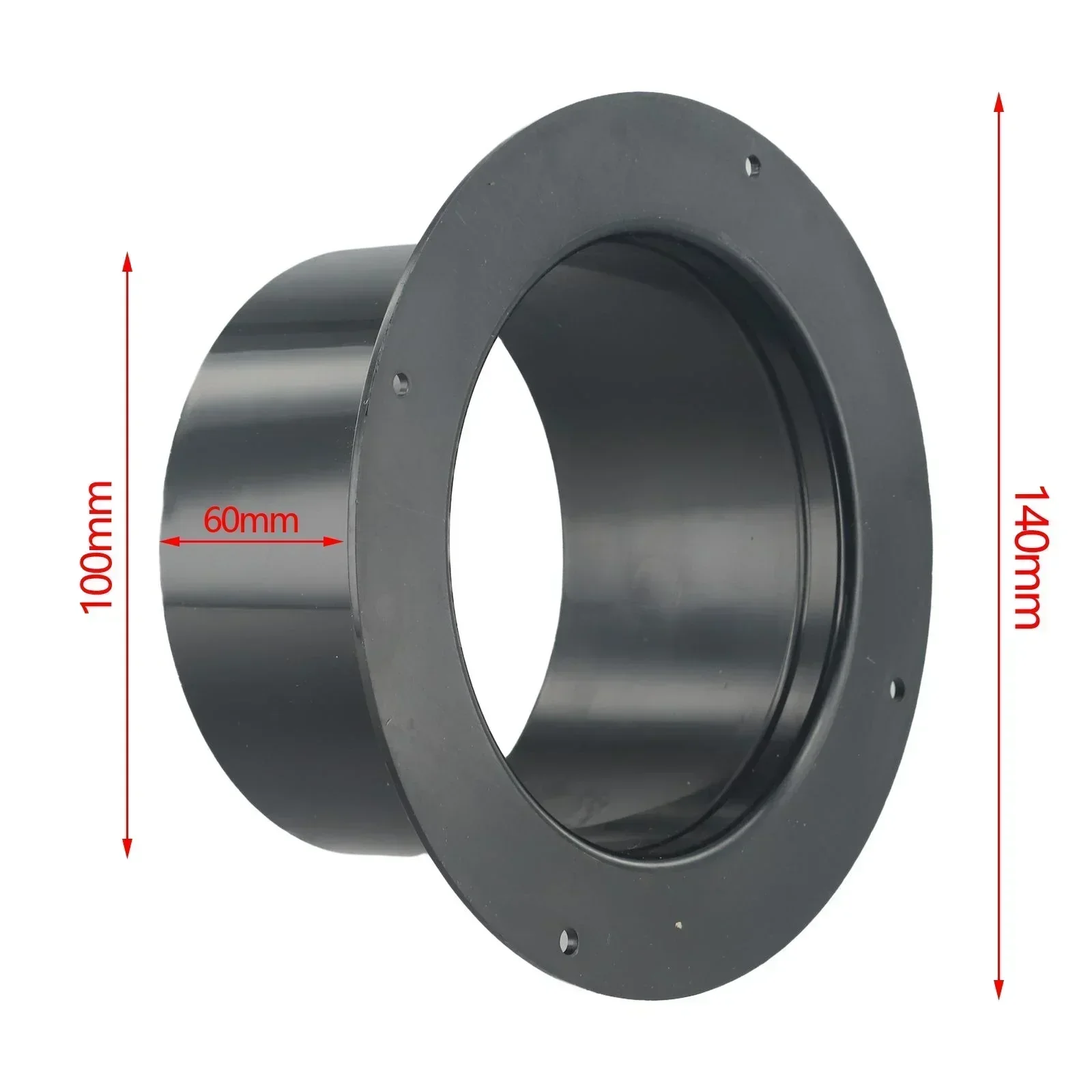 ABS Wall Flange Connector For Ventilation Pipe Air Ducting Connection Round 75/100/120/150mm Wall Flange Connector 1PC