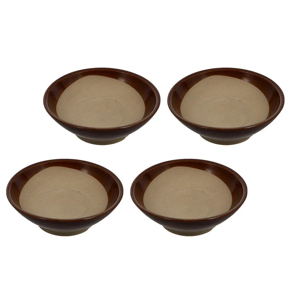 Vintage Ceramic Hot Pot Bowl Set – 4-Piece Ramen, Soup & Salad Serving Bowls 1