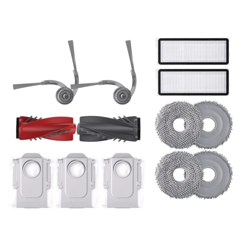 Roborock Enhanced Accessory Kit for Robot Vacuum Cleaners – Original Filter, DuoDivide Brush, Mop, and Dust Bag
