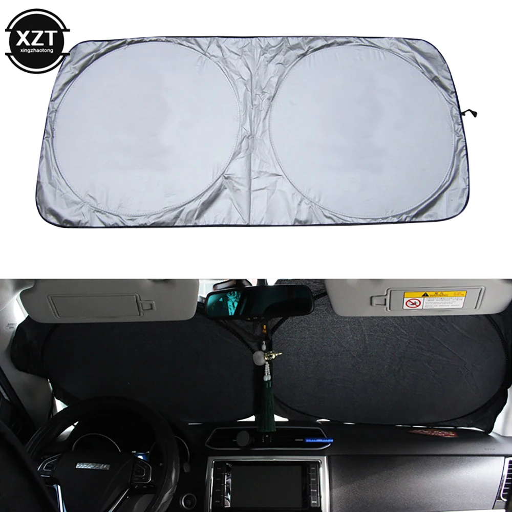 Universal UV Protection Shield Front Rear Car Window Sunshade Sun Shade Visor Windshield Cover Auto Car Anti Snow Ice 150x70CM windshield sunshade car sunshade windshield sun shade car snow shield car cover