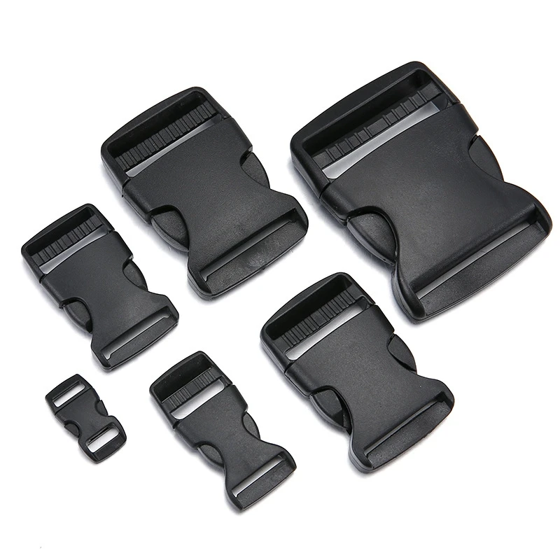 Plastic Side Release Buckle Belt Buckle for DIY Webbing Straps Paracord Bracelet Bag Clothing Accessories Pet Collar 10Pcs
