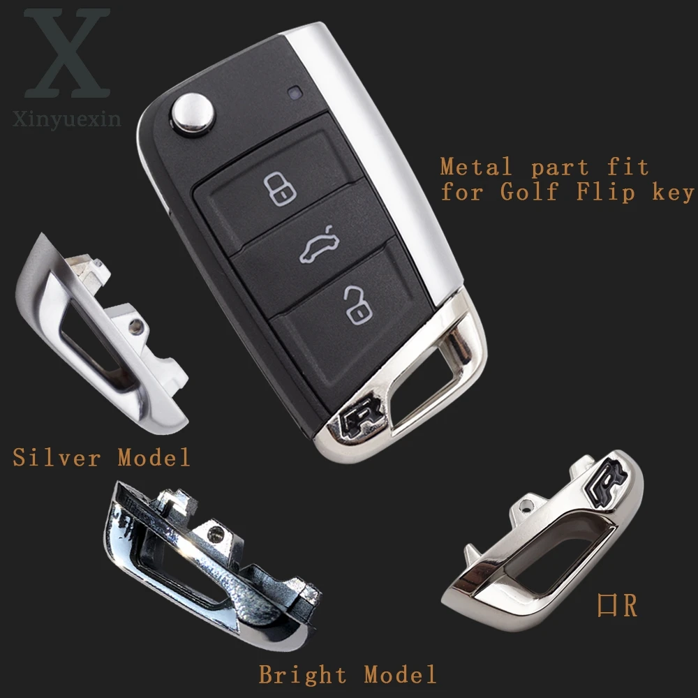 Xinyuexin 自動金属キーパーツ R ロゴ付き Vw ゴルフ 7 Vw MK7