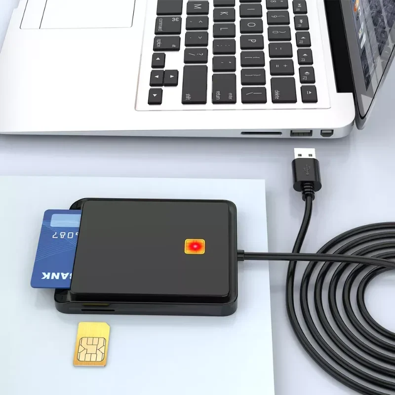 USB 2.0 스마트 카드 리더 메모리, ID 뱅크 SIM CAC ID 카드 복제기 커넥터 어댑터, Windows XP Windows 7 8/8.1/10, 인기 판매