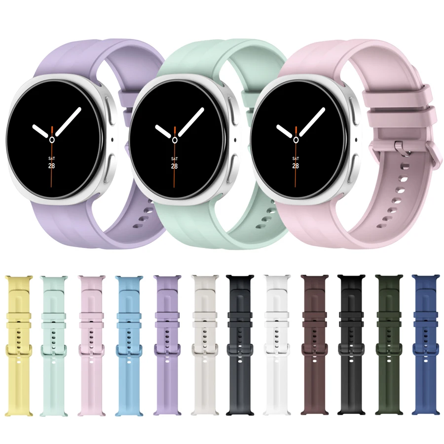 Enhanced Silicone Sports Watch Band - Universal Fit, 22mm Strap for Classic and Modern Smartwatches