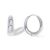 Eavva 14K Gold Plated Small Chunky Hoops Earrings for Women Classic Thick Lightweight Gold Earrings With Sterling Silver Post 4