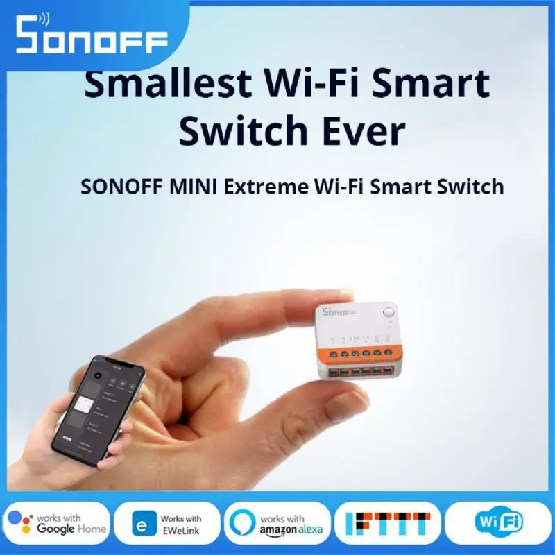 Sonoff-mini Extreme Wifi Smart 2-way Switch Módulo Esp32 Desanexar Modo de Relé Trabalhar com Alexa Google Alice Smartthings Mini-r4