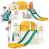 8 In 1 Toddler Slide Indoor Playground, Indoor Slide Toddler Playset For Toddlers 1-3, Kids Outdoor Playground With Slide