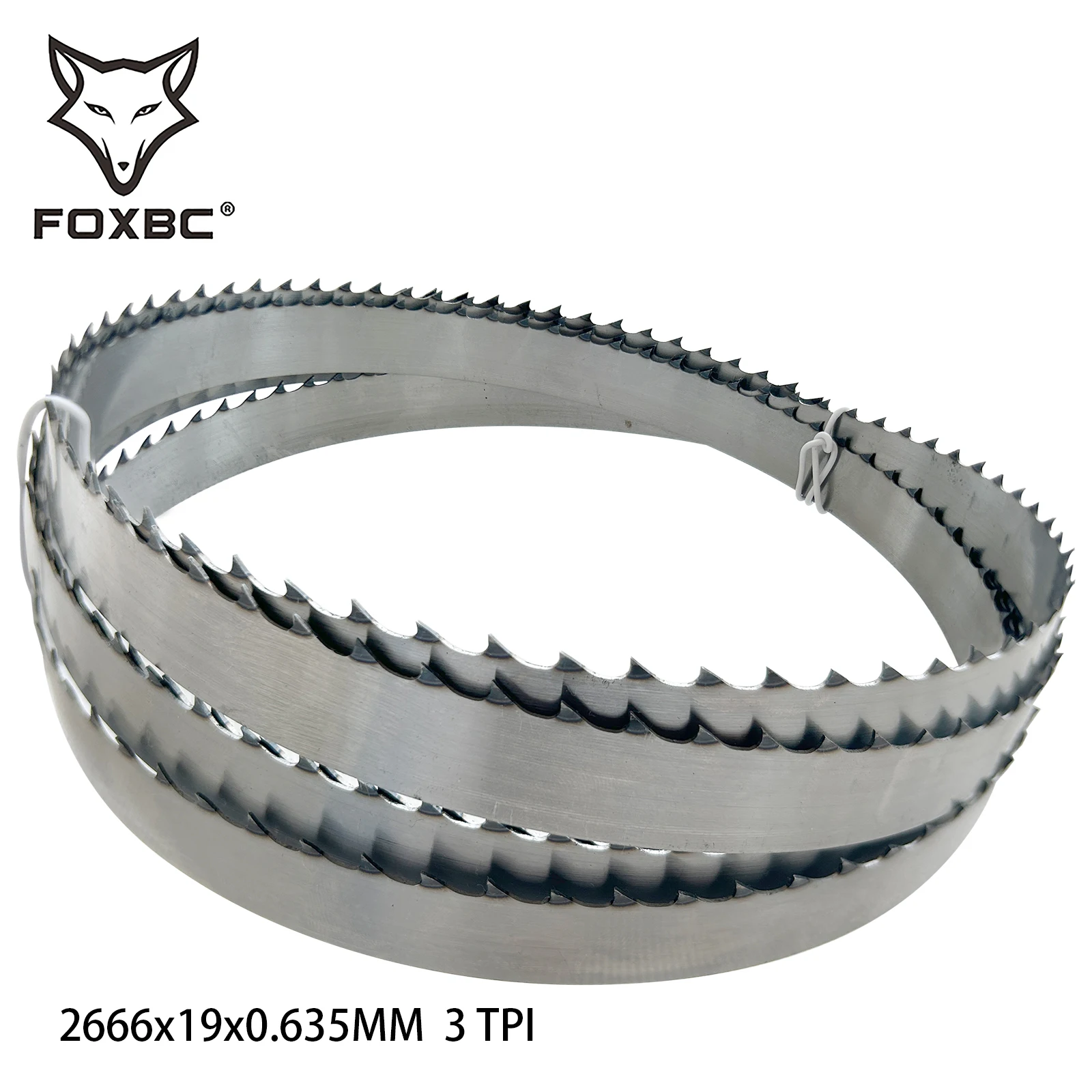 

FOXBC 2666 mm x 19 mm x 3 TPI Bandsaw Blades for Grizzly G0555, G1019, Shop Fox W1706 1PCS