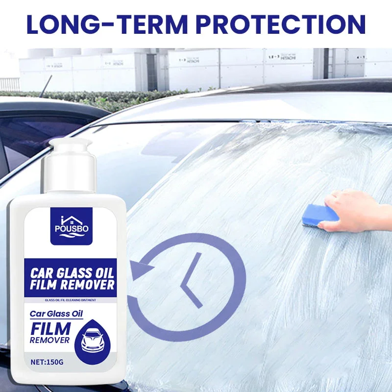 Car Glass Oil Film Removing Paste Deep Cleaning Polishing Glass Cleaner for Auto Windshield Home Streak-Free Shine Cleaner