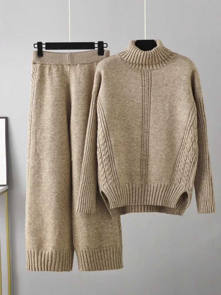 Vhersily 2025 – Chándal Mujer 2 Piezas San Valentín Outfits Sweater Conjunto Pantalones De Pierna Ancha Jersey Jersey Top Sudadera Loungewear Lounge Emparejamiento Conjunto De Chándal Deportivo Mono