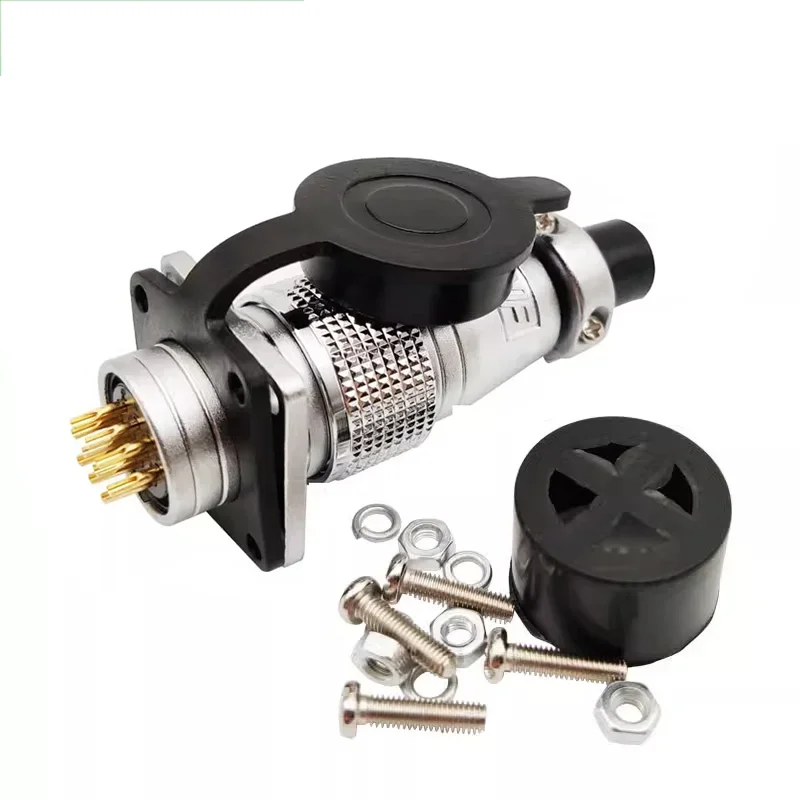 Aviation Plug Connector PLS20 Aviation Connector 2/3/4/5/6/7/8/9/10/12 Pin Air Carrier Male Female Plug Connector WS20 TP20, aviation plug connector