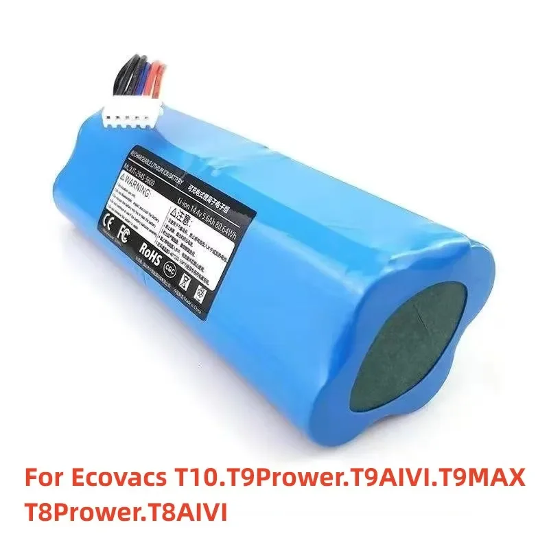 2023 Upgrade 9900mah For Ecovacs T5 T5MAX T5POWER T8 T8Prower T8AIVI T9Prower T9AIVI T9MAX T10 T20 X1 X2 Sweeping robot battery