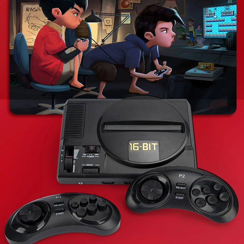 

16-bit Sega MD TV game console HD wireless expansion version supports game card and TF card download