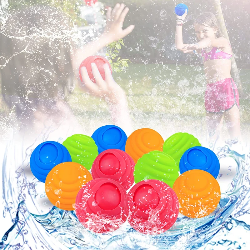 

8/1Pcs Splash Ball Reusable Water Balloon Toy Silicone Water Ball Children's Beach Swimming Pool Water Playing Fight Games Toys