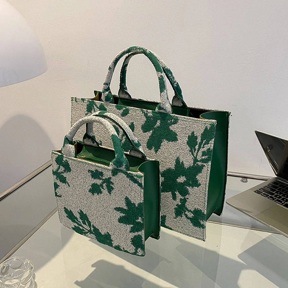 floral canvas crossbody bag