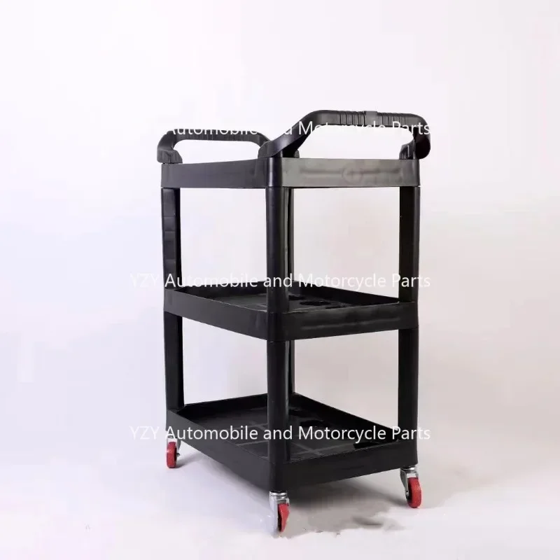 ForCar Wash Shop 미용 도구 특수 다기능 플라스틱 3 레이어 모바일 스토리지 트롤리 선반 도구 상자