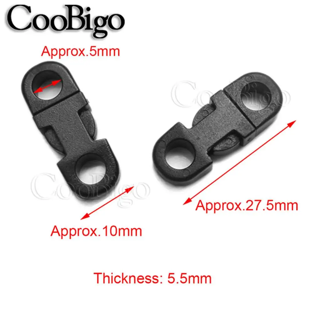 25 Fibbie A Sgancio Rapido 6mm - Chiusure Laterali Plastica Per Paracord, Collari Cani, Bracciali - Foto 11