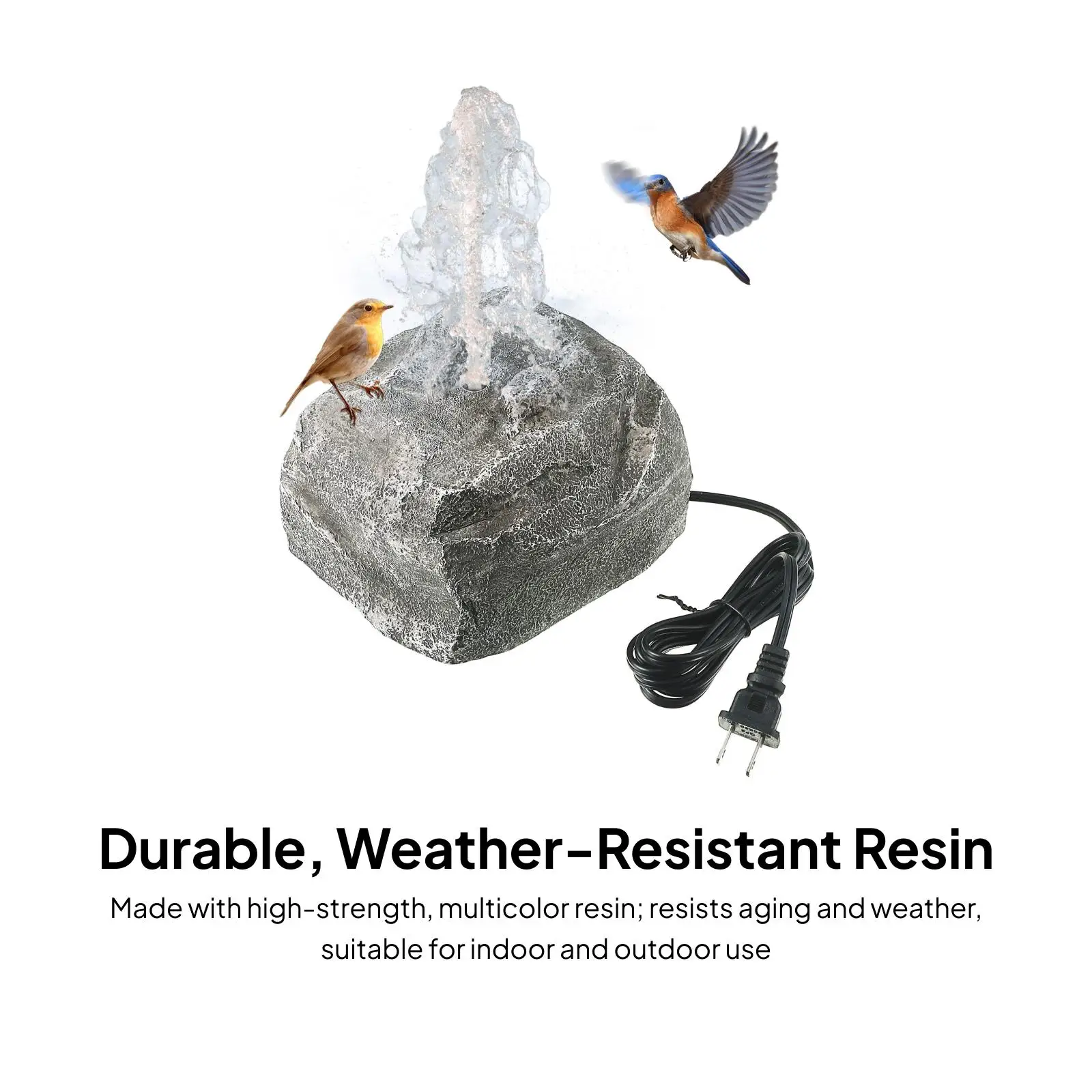 https://ae01.alicdn.com/kf/Sa45094e0d9074823bfeafa885344d6dau.jpg Bird Bath Water Fountain with Water Pump Attract Birds Adjustable Fish Tank Water Fountain for Patio Home Living Room