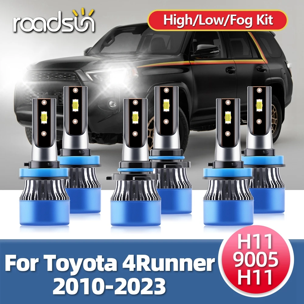 

Светодиодный фары преобразования яркий белый Авто Противотуманные фары 9В-36В 15000лм лампы для Toyota 4Runner 2015-2023 2010 2011 2012 2013 2014