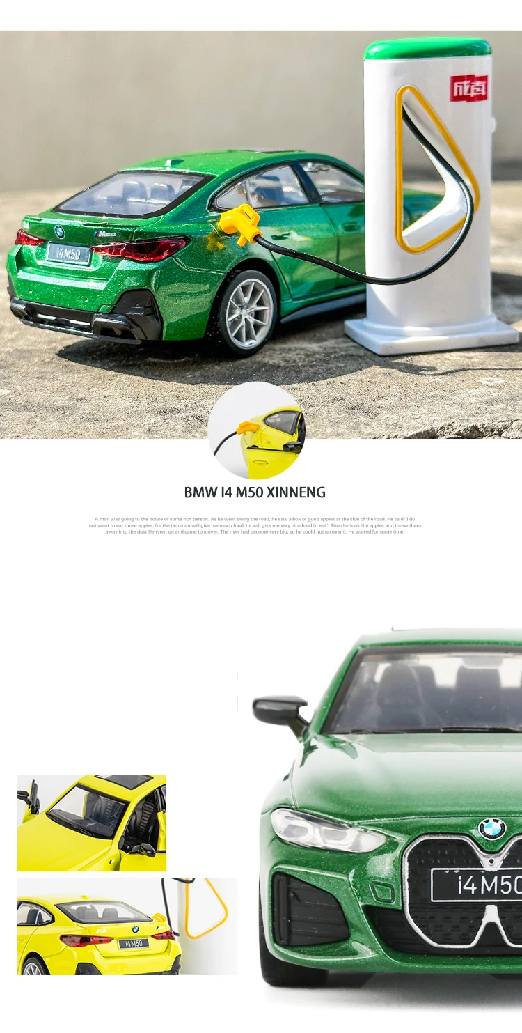 BMW I4 M50 Supercar 1:34 Ölçekli Model Araba