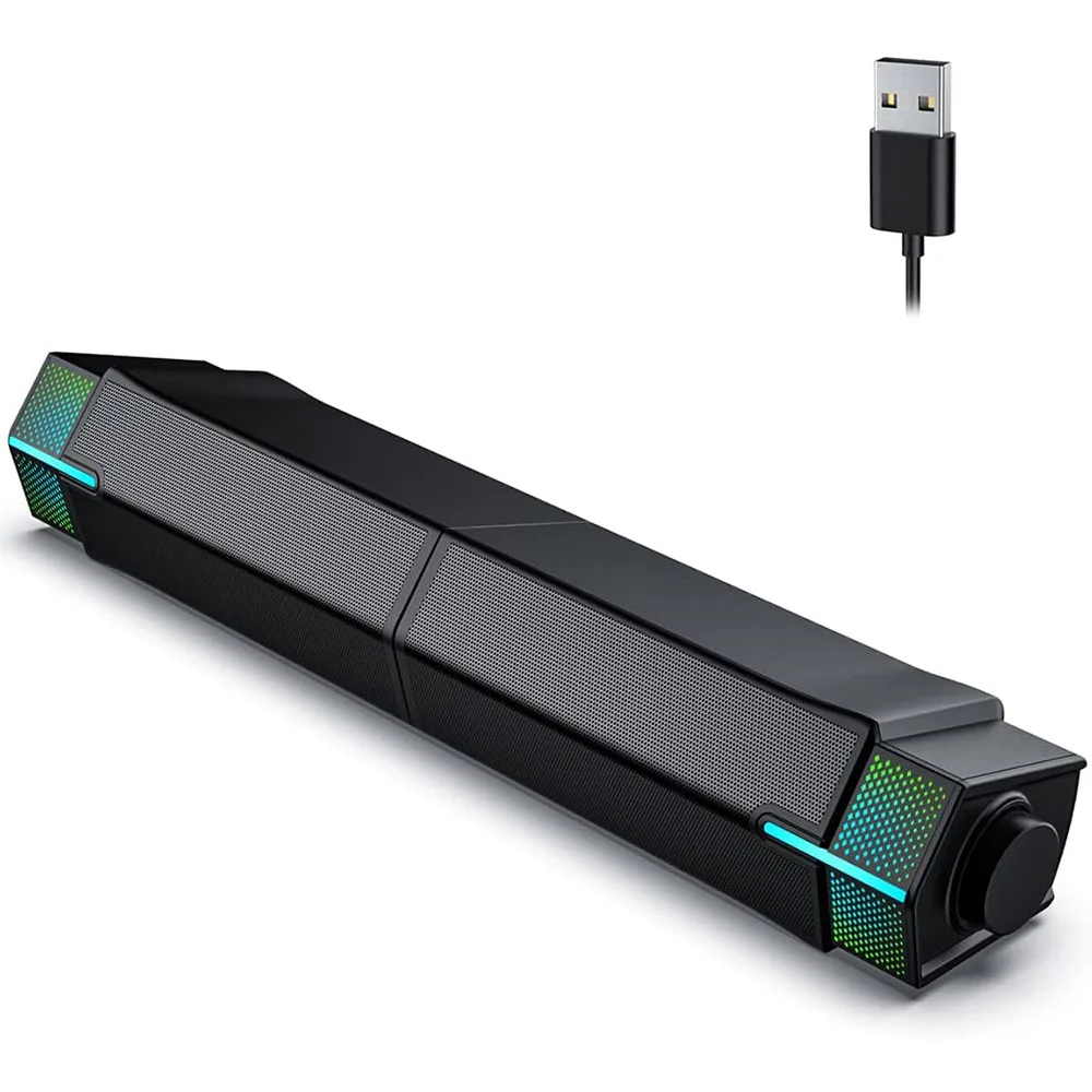 Wireless Sound Bar with Superb Stereo Sound and LED Lighting