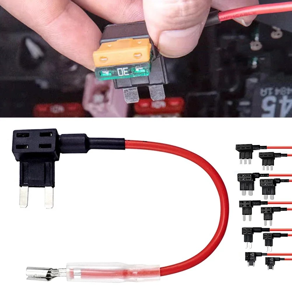 Circuit Protection Fuse Holder Add-a-circuit Mini Small Standard ATM APM Blade Auto Fuse with 10A Mini Blade Car Collector