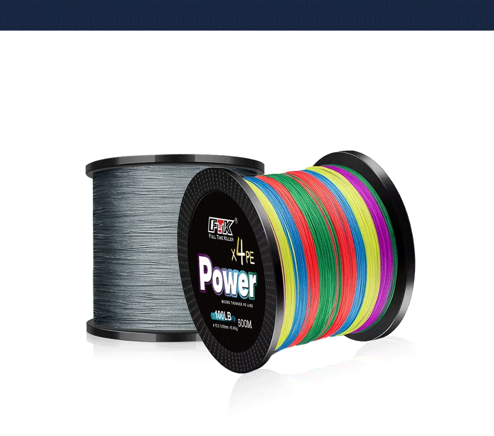 FTK 300 M 500 M PE Geflochtene Draht Angelschnur 328/546 Yards 4 Stränge Super Starke Multifilament Linie Japan 0,10 MM-0,40 MM 8LB-100LB – Detail 12