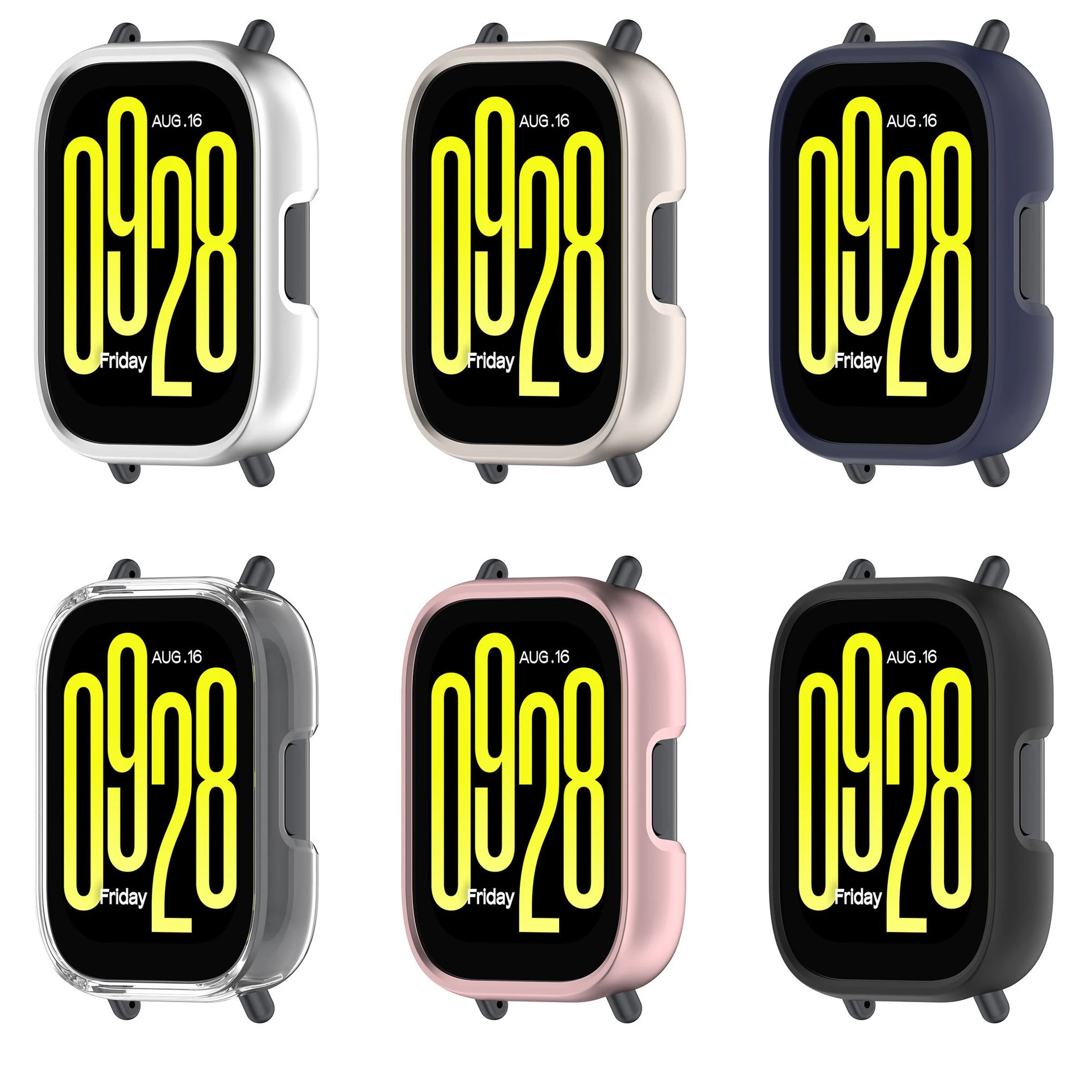 Matte Protective Hollow Bumper Shell for Smartwatch - PC Case Cover