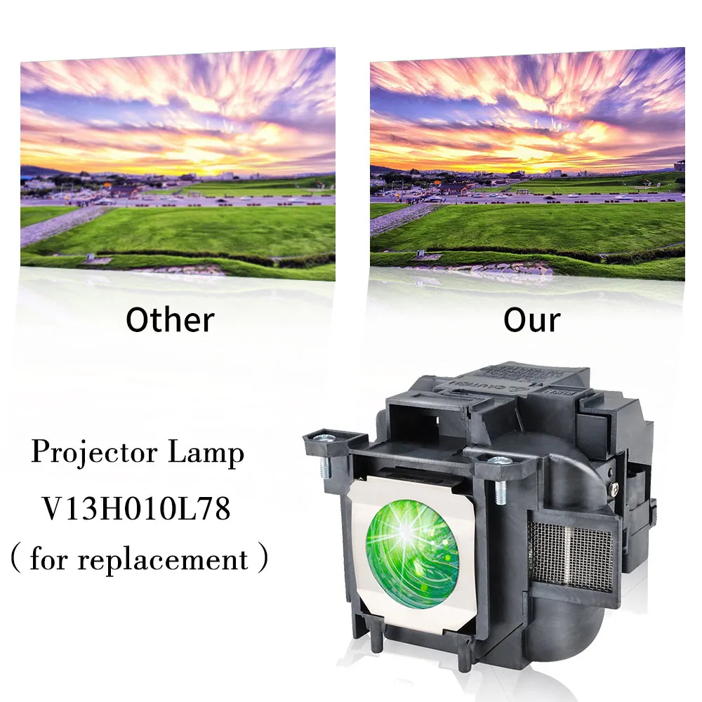 95% Brightness Compatible Projector Module ELPLP78 for EPSON EH-TW490 EH-TW5100 EH-TW5200 EH-TW570 EX3220 EX5220 EX5230